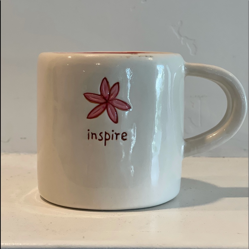 Starbucks Coffee Company Inspire Logo Mug 2008 Hand-Painted 10oz